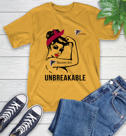 NFL Atlanta Falcons Girl Unbreakable Football Sports T-Shirt 2