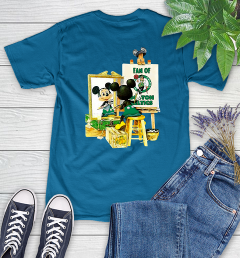 NBA Basketball Boston Celtics Mickey Drawing Shirt 89