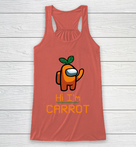 Among Us Shirt IM CARROT ORANGE AMONG A7 Racerback Tank 2