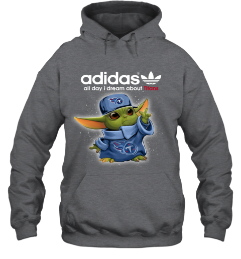 Baby Yoda Adidas All Day I Dream About Tennessee Titans 5vje baby yoda adidas all day i dream about tennessee titans hoodie 23 front dark heather