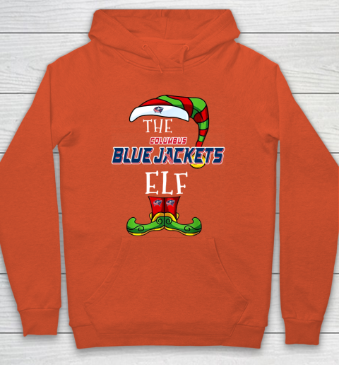 Columbus Blue Jackets Christmas ELF Funny NHL Hoodie 3