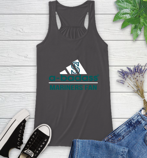 MLB A Badass Seattle Mariners Fan Adidas Baseball Sports Racerback Tank 11