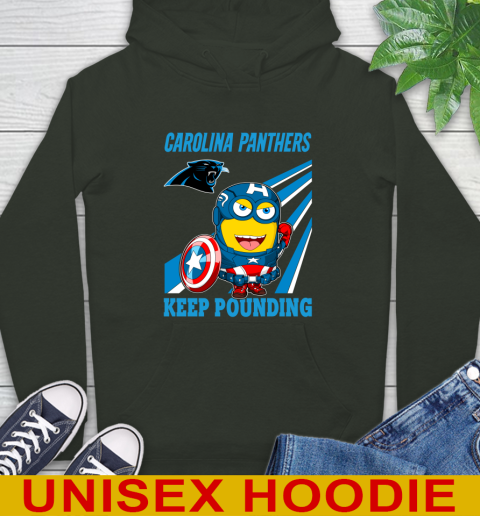 NFL Football Carolina Panthers Captain America Marvel Avengers Minion Shirt Hoodie 12