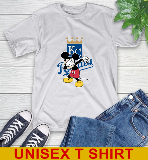 Kansas City Royals MLB Baseball Dabbing Mickey Disney Sports T-Shirt 12
