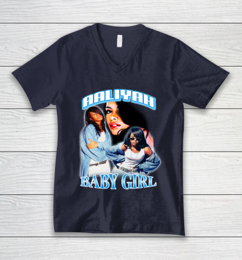 Aaliyah T Shirt Baby Girl V-Neck T-Shirt 2