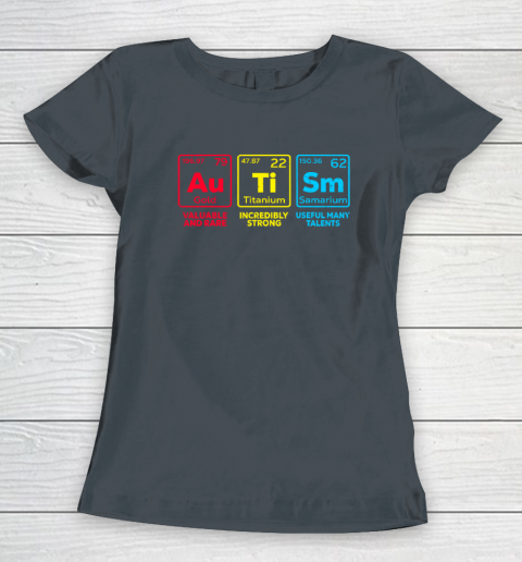 Autism Awareness Elements Periodic Table Women's T-Shirt 3