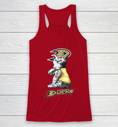 NHL My Cat Loves Anaheim Ducks Hockey Racerback Tank 4