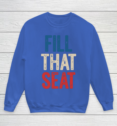 Fill That Seat Vintage North Carolina NC Fill The Seat Retro Youth Sweatshirt 6