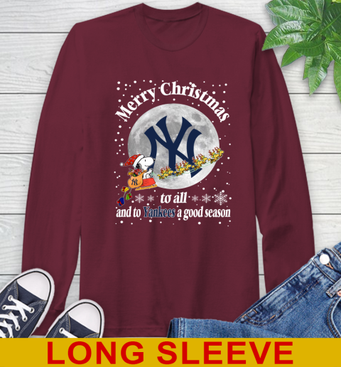 New York Yankees Merry Christmas To All And To Yankees A Good Season MLB Baseball Sports Long Sleeve T-Shirt 7