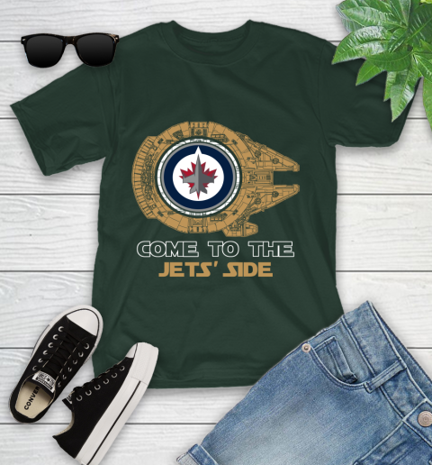 NHL Come To The Winnipeg Jets Wars Hockey Sports Youth T-Shirt 5