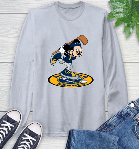 NHL Hockey Buffalo Sabres Cheerful Mickey Disney Shirt Long Sleeve T-Shirt 6