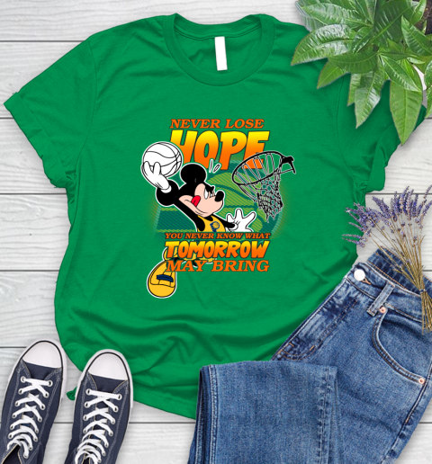 Indiana Pacers NBA Basketball Mickey Disney Never Lose Hope Women's T-Shirt 9