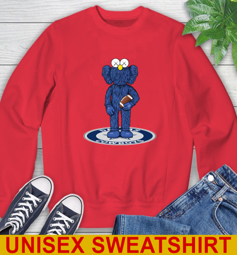 NFL Football Dallas Cowboys Kaws Bff Blue Figure Shirt Sweatshirt 10