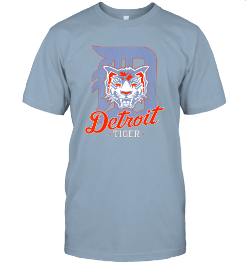 lgyr tiger mascot distressed detroit baseball t shirt new jersey t shirt 60 front light blue