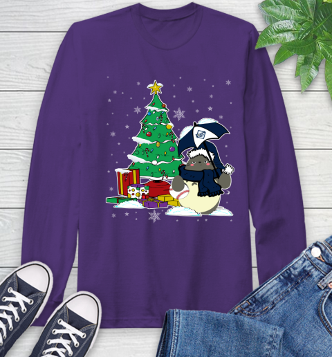Tampa Bay Rays MLB Baseball Cute Tonari No Totoro Christmas Sports Long Sleeve T-Shirt 5