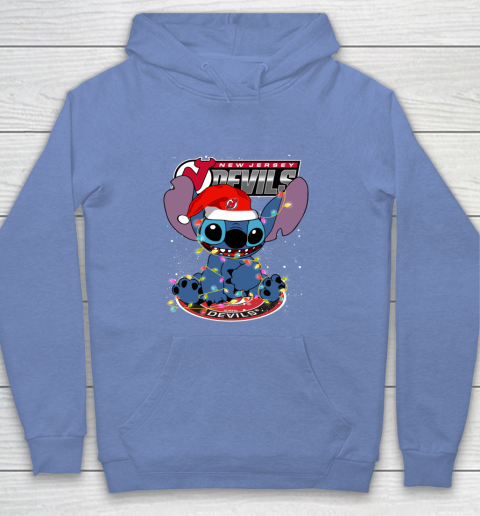 New Jersey Devils NHL Hockey noel stitch Christmas Youth Hoodie 7