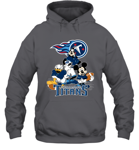 NFL Tennessee Titans Mickey Mouse Donald Duck Goofy Football T Shirt 0UK3NslOnNK hoodie 23 95 151514 front charcoal