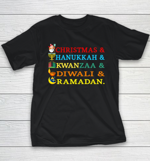 Christmas Hanukkah Kwanzaa Diwali Ramadan Holiday Culture Youth T-Shirt