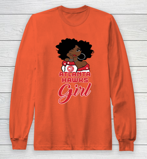 Atlanta Hawkss Girl NBA Long Sleeve T-Shirt 5