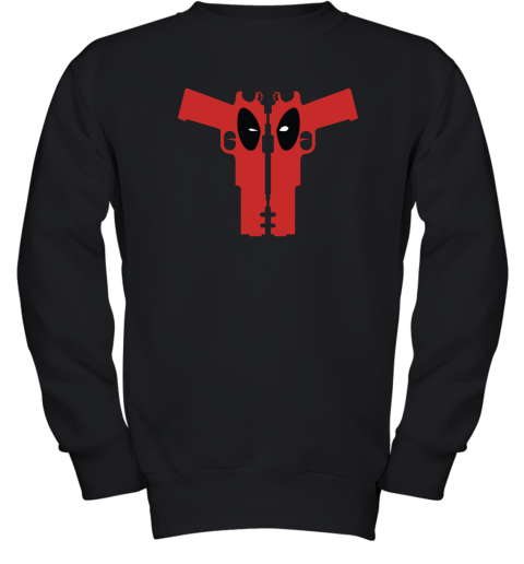 Deadpool Gun Watching You Youth Sweatshirt