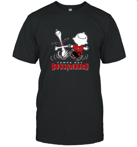 Snoopy And Charlie Brown Happy Tampa Bay Buccaneer