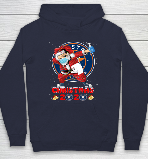 Houston Astros Funny Santa Claus Dabbing Christmas 2020 MLB Hoodie 2