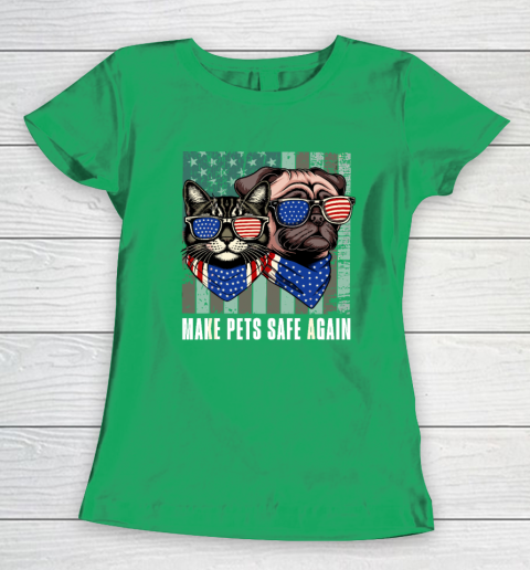 Make Pets Safe Again Trump Harris Debate Eating The Dogs Cat Women's T-Shirt 4