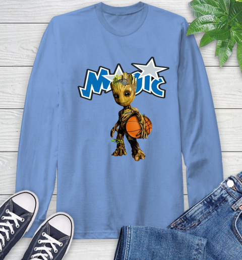 Orlando Magic NBA Basketball Groot Marvel Guardians Of The Galaxy Long Sleeve T-Shirt 11