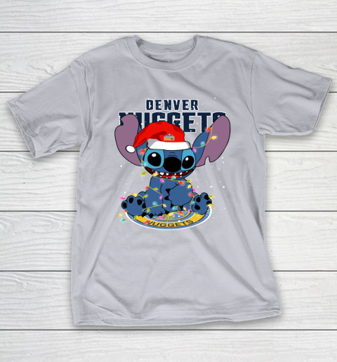Denver Nuggets NBA noel stitch Basketball Christmas T-Shirt 4