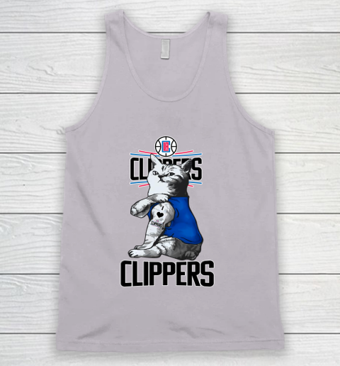 NBA Basketball My Cat Loves LA Clippers Tank Top 3