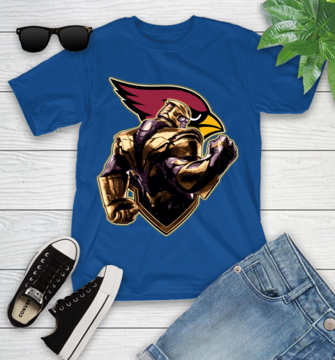NFL Thanos Avengers Endgame Football Sports Arizona Cardinals Youth T-Shirt 9
