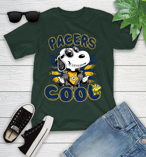 NBA Basketball Indiana Pacers Cool Snoopy Shirt Youth T-Shirt 4