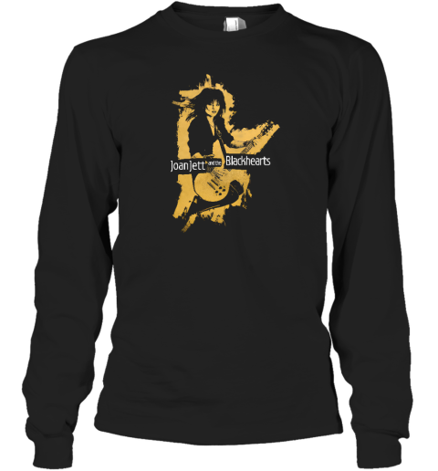 Yellow Silhouette Joan Jett And The Blackhearts Long Sleeve T