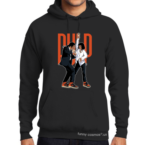 Air Jordan 1 Shattered Backboard 3.0 Matching Sneaker Tshirt Pulp Fiction Dance Black and Orange Jordan Tshirt
