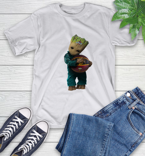 NBA Groot Guardians Of The Galaxy Basketball Sports Cleveland Cavaliers T-Shirt 12