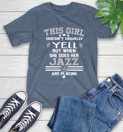 Utah Jazz NBA Basketball I Yell When My Team Is Playing T-Shirt 8
