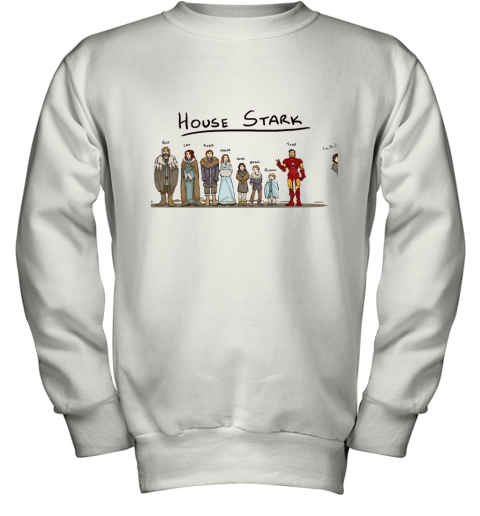 House Stark And Iron Man Youth Sweatshirt