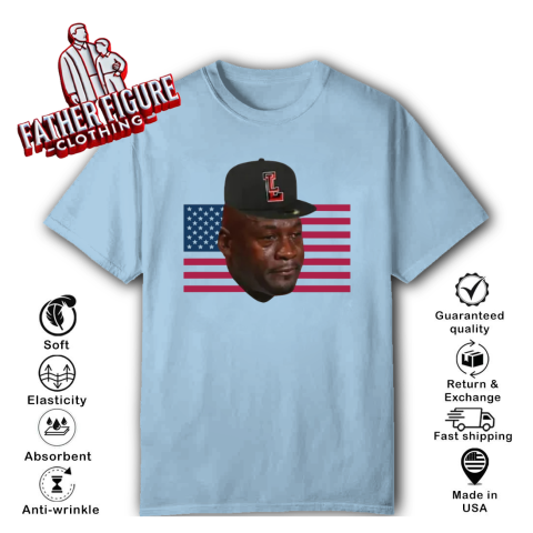 Michael Jordan Crying T-Shirt - Father Figure Clothing