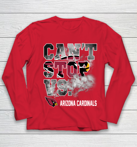 NFL Arizona Cardinals Football Can't Stop Vs Youth Long Sleeve 8