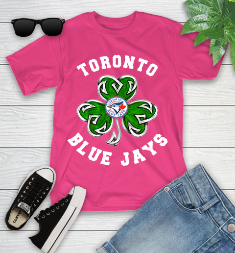 MLB Toronto Blue Jays Three Leaf Clover St Patrick's Day Baseball Sports Youth T-Shirt 11