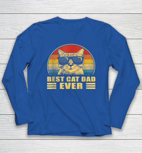 Best Cat Dad Ever Bump Fit Father's Day Gift Daddy Long Sleeve T-Shirt 5