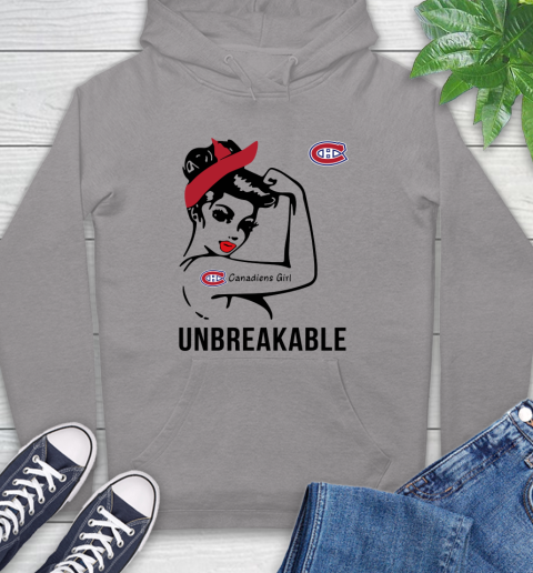 NHL Montreal Canadiens Girl Unbreakable Hockey Sports Hoodie 4