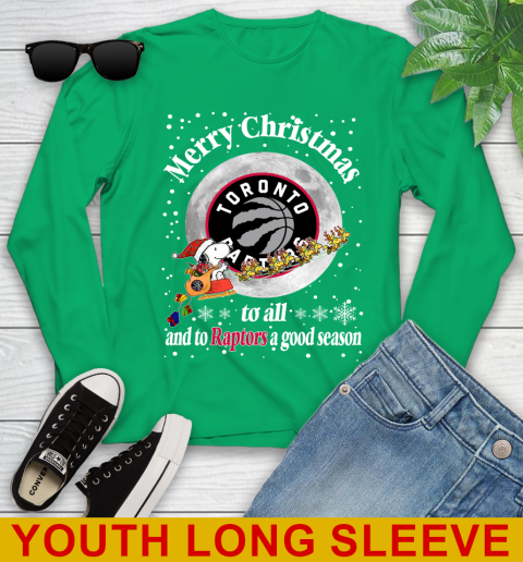 Toronto Raptors Merry Christmas To All And To Raptors A Good Season NBA Basketball Sports Youth Long Sleeve 7