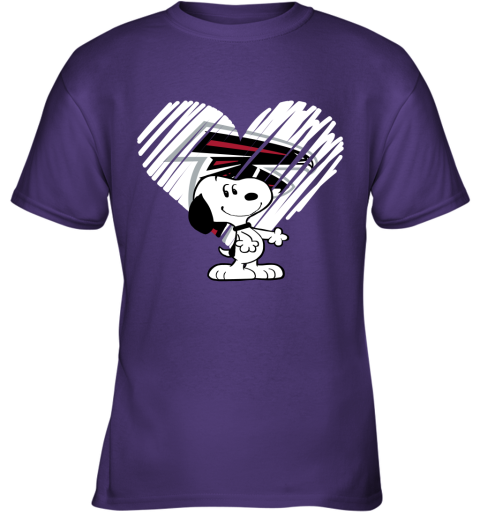k7qv a happy christmas with atlanta falcons snoopy youth t shirt 26 front purple