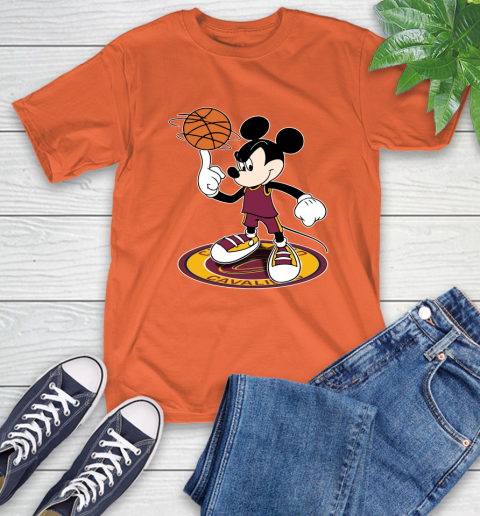 NBA Basketball Cleveland Cavaliers Cheerful Mickey Disney Shirt T-Shirt 5