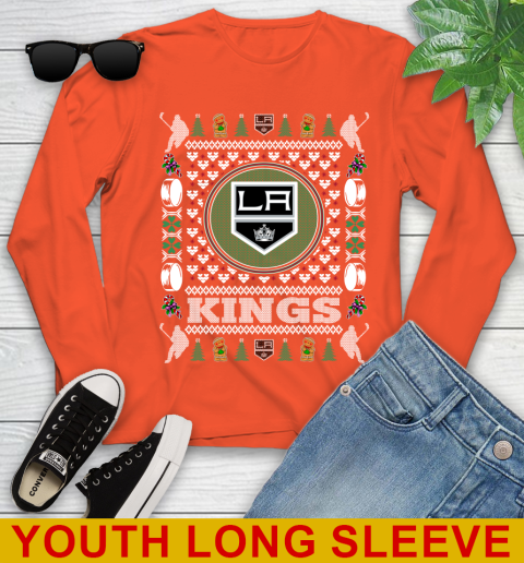 Los Angeles Kings Merry Christmas NHL Hockey Loyal Fan Youth Long Sleeve 3