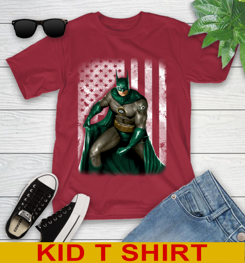 Dallas Stars NHL Hockey Batman DC American Flag Shirt Youth T-Shirt 12