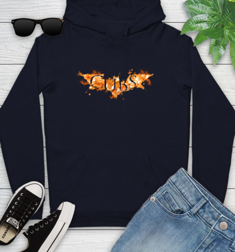 MLB Chicago Cubs Batman Logo DC Baseball Sports Shirt Youth Hoodie 3