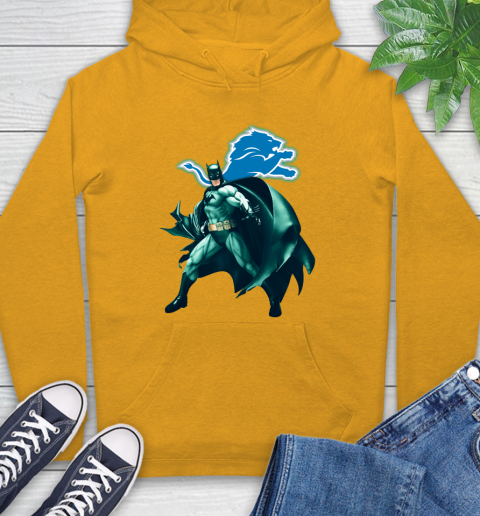 NFL Batman Football Sports Detroit Lions Hoodie 3