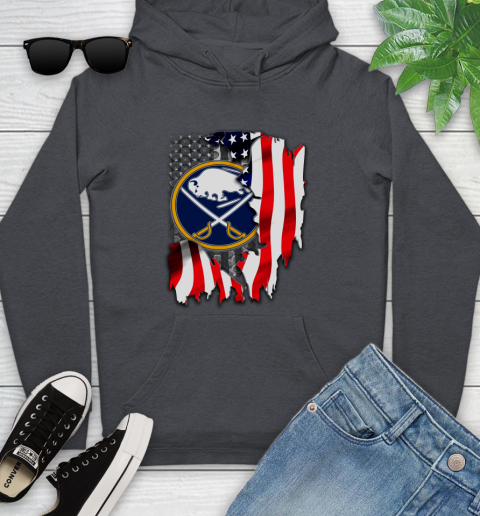 Buffalo Sabres NHL Hockey American Flag Youth Hoodie 10